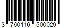 Barcode 3760116500029
