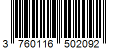 Barcode 3760116502092