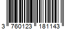 Barcode 3760123181143
