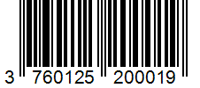 Barcode 3760125200019