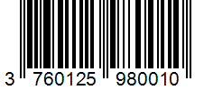 Barcode 3760125980010