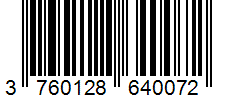 Barcode 3760128640072