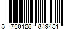 Barcode 3760128849451