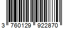 Barcode 3760129922870