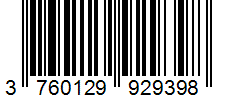 Barcode 3760129929398