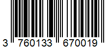 Barcode 3760133670019
