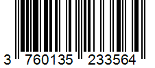 Barcode 3760135233564