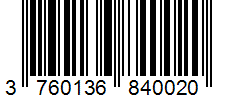 Barcode 3760136840020