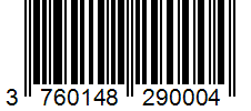 Barcode 3760148290004