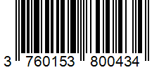 Barcode 3760153800434