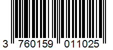 Barcode 3760159011025