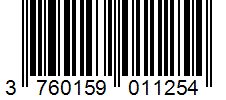 Barcode 3760159011254