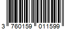 Barcode 3760159011599