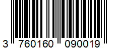 Barcode 3760160090019