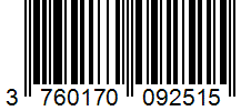 Barcode 3760170092515