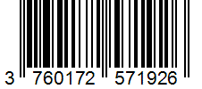 Barcode 3760172571926