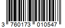 Barcode 3760173010547