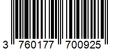 Barcode 3760177700925