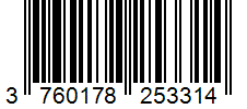 Barcode 3760178253314