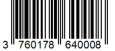 Barcode 3760178640008