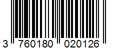 Barcode 3760180020126