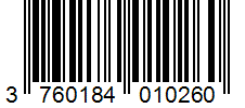 Barcode 3760184010260