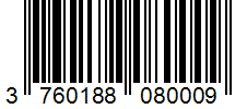 Barcode 3760188080009