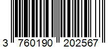 Barcode 3760190202567
