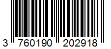 Barcode 3760190202918