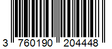 Barcode 3760190204448