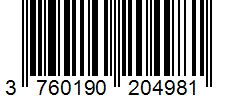Barcode 3760190204981