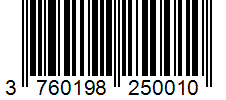 Barcode 3760198250010