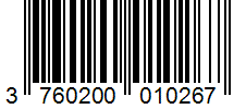 Barcode 3760200010267