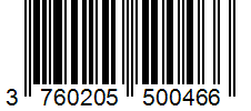 Barcode 3760205500466