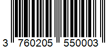 Barcode 3760205550003