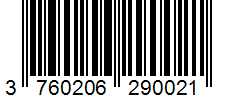 Barcode 3760206290021