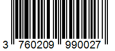 Barcode 3760209990027