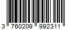 Barcode 3760209992311