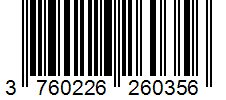 Barcode 3760226260356