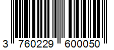 Barcode 3760229600050