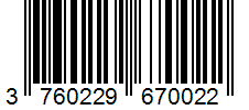 Barcode 3760229670022