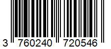 Barcode 3760240720546