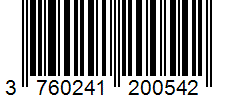Barcode 3760241200542