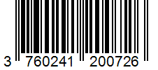 Barcode 3760241200726