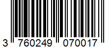 Barcode 3760249070017