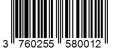 Barcode 3760255580012