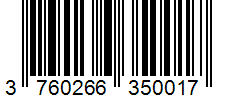 Barcode 3760266350017