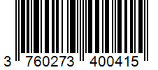 Barcode 3760273400415