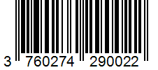 Barcode 3760274290022