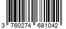 Barcode 3760274681042